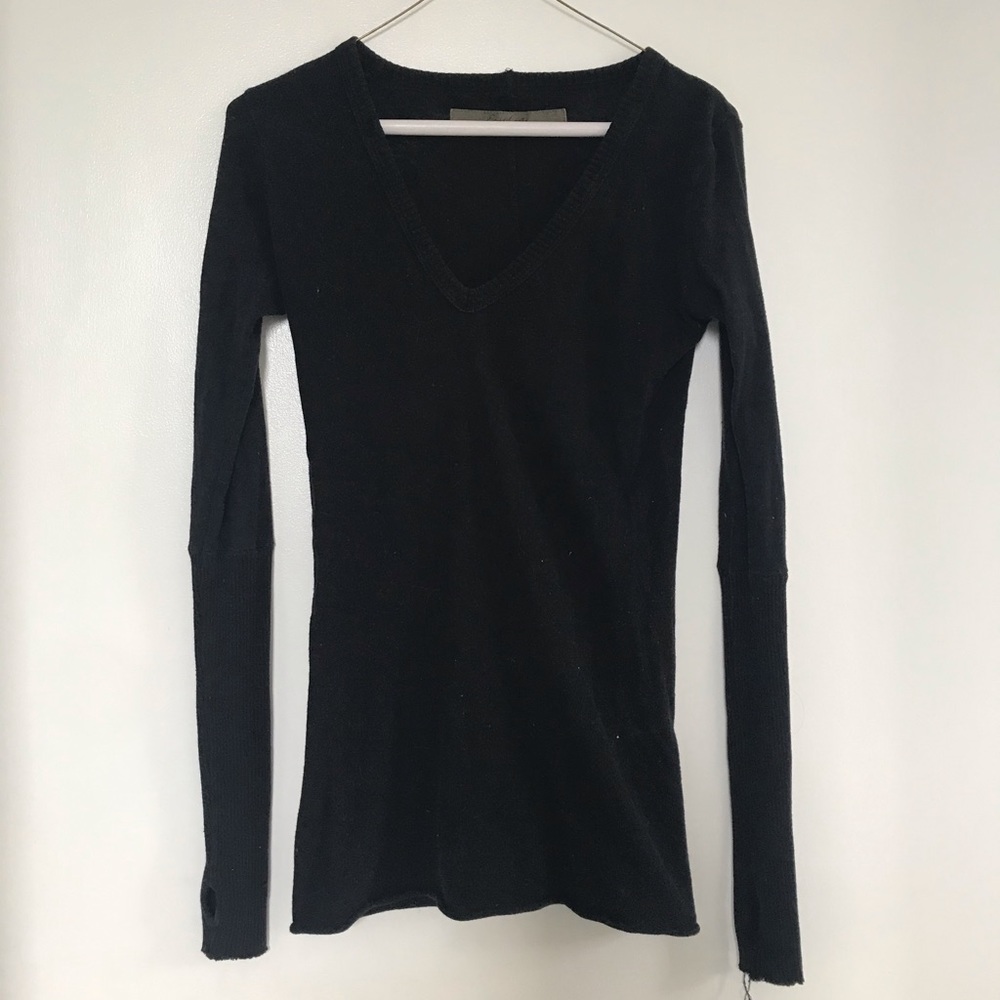 Enza Costa Cuffed V Top
